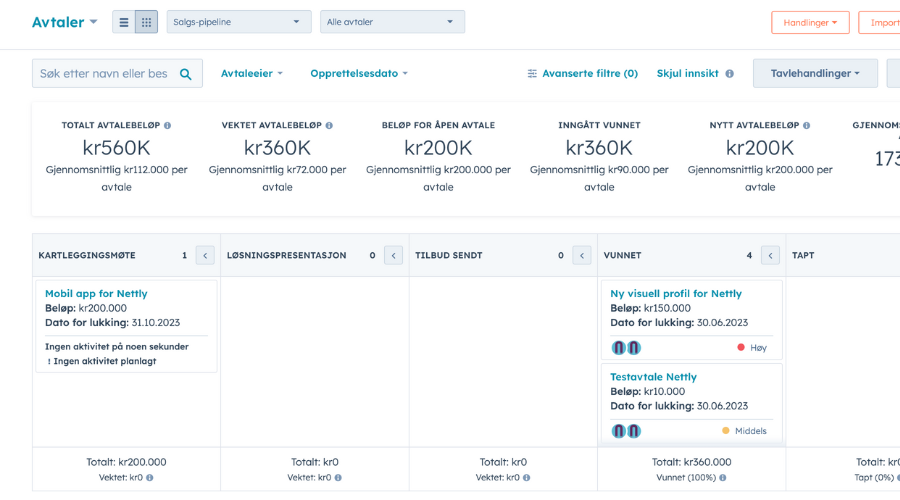 hubspot-avtaler