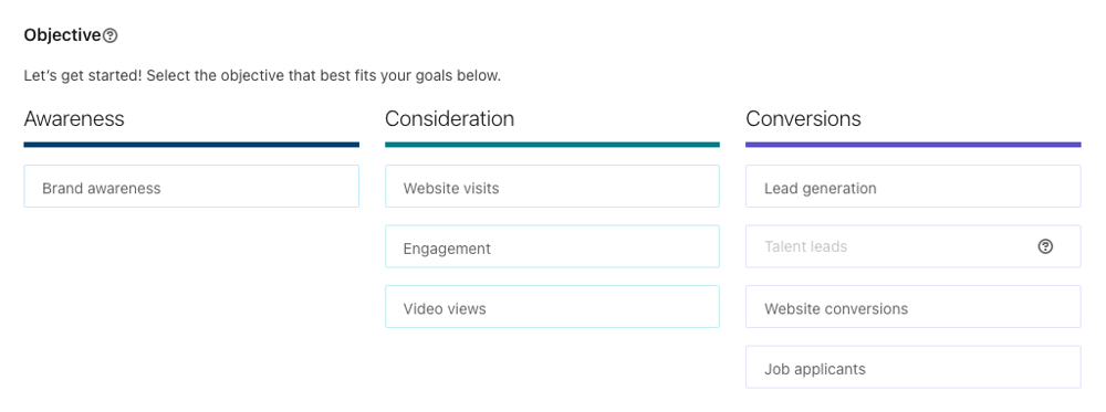 linkedin-campaign-objectives